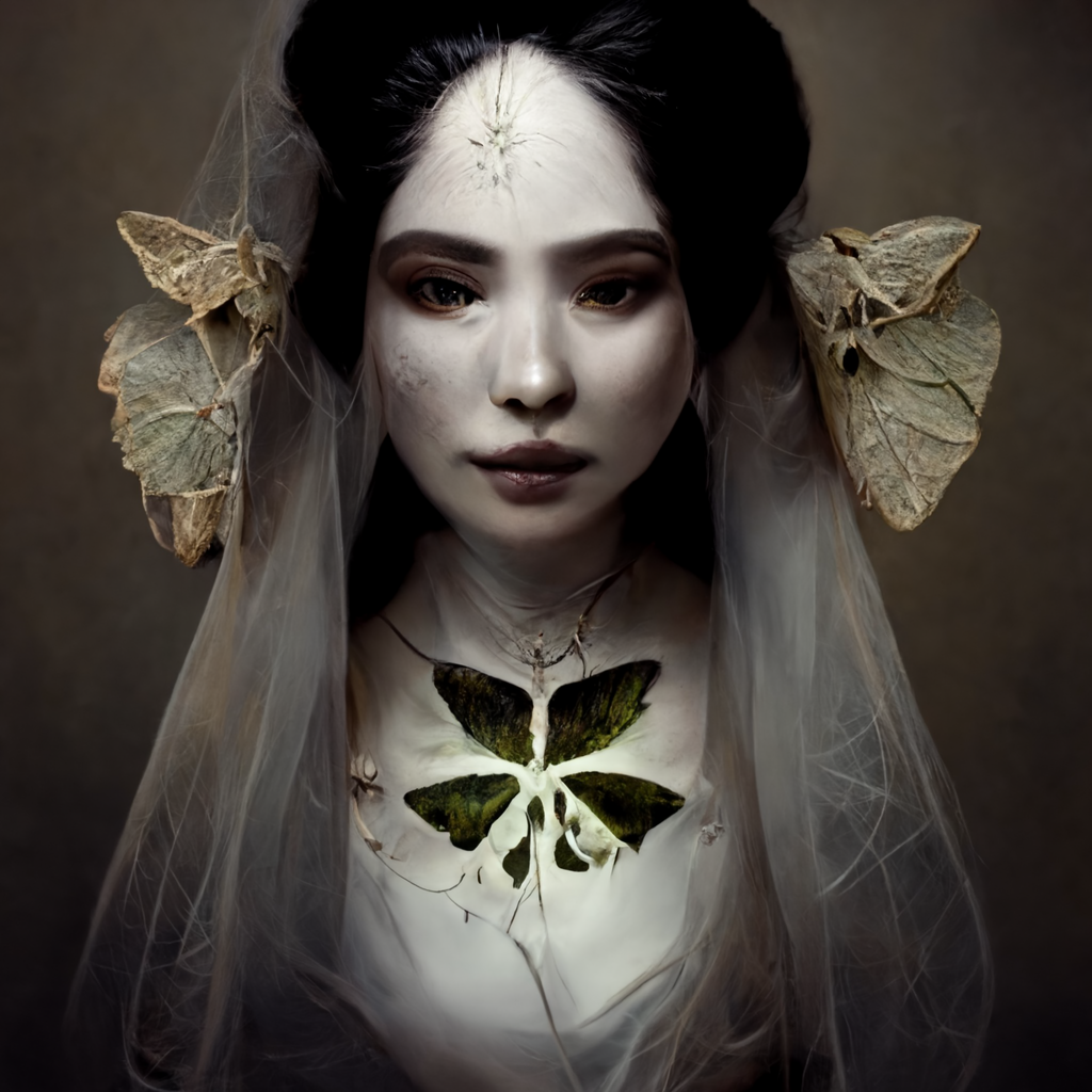 luna moth bone bride