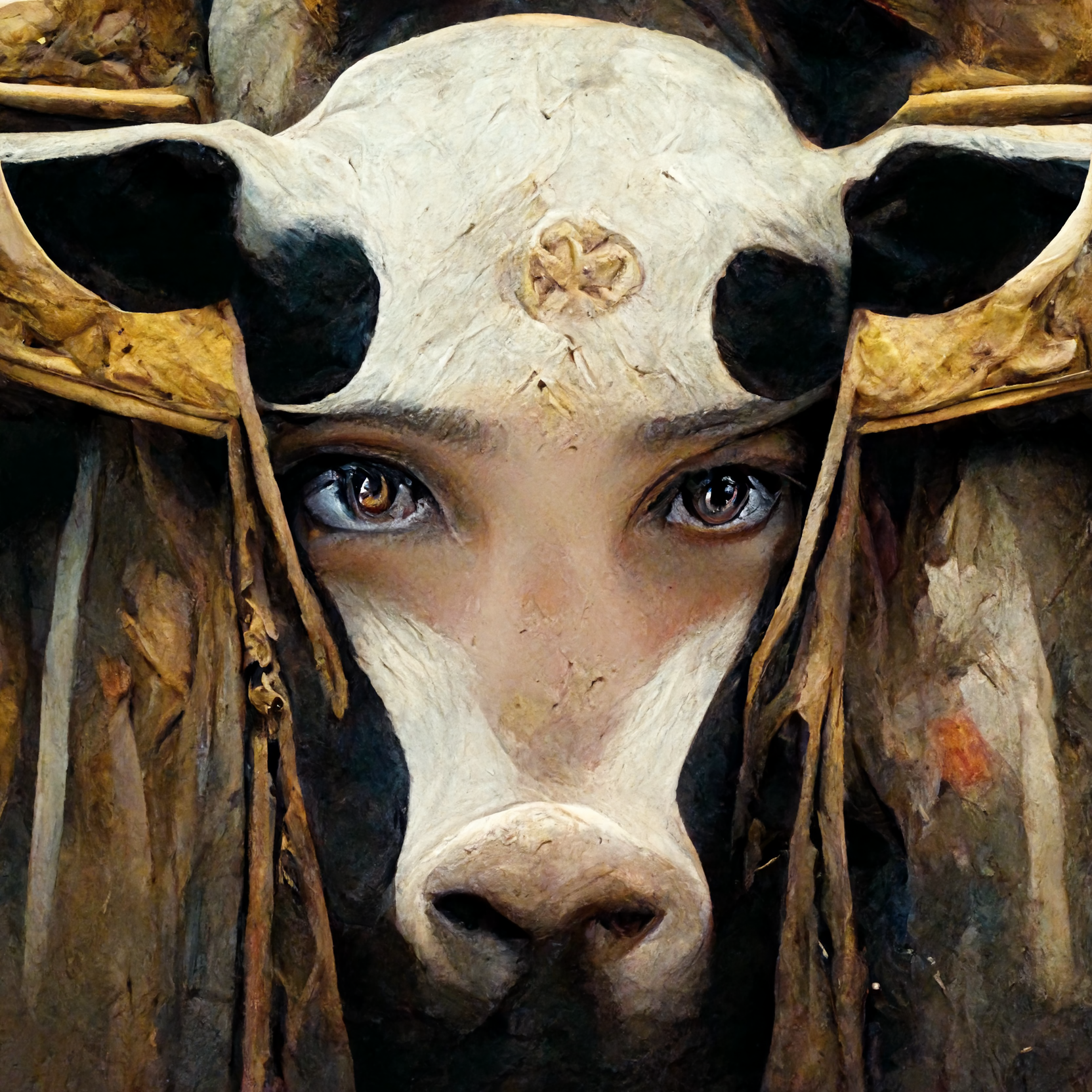 cow faced woman