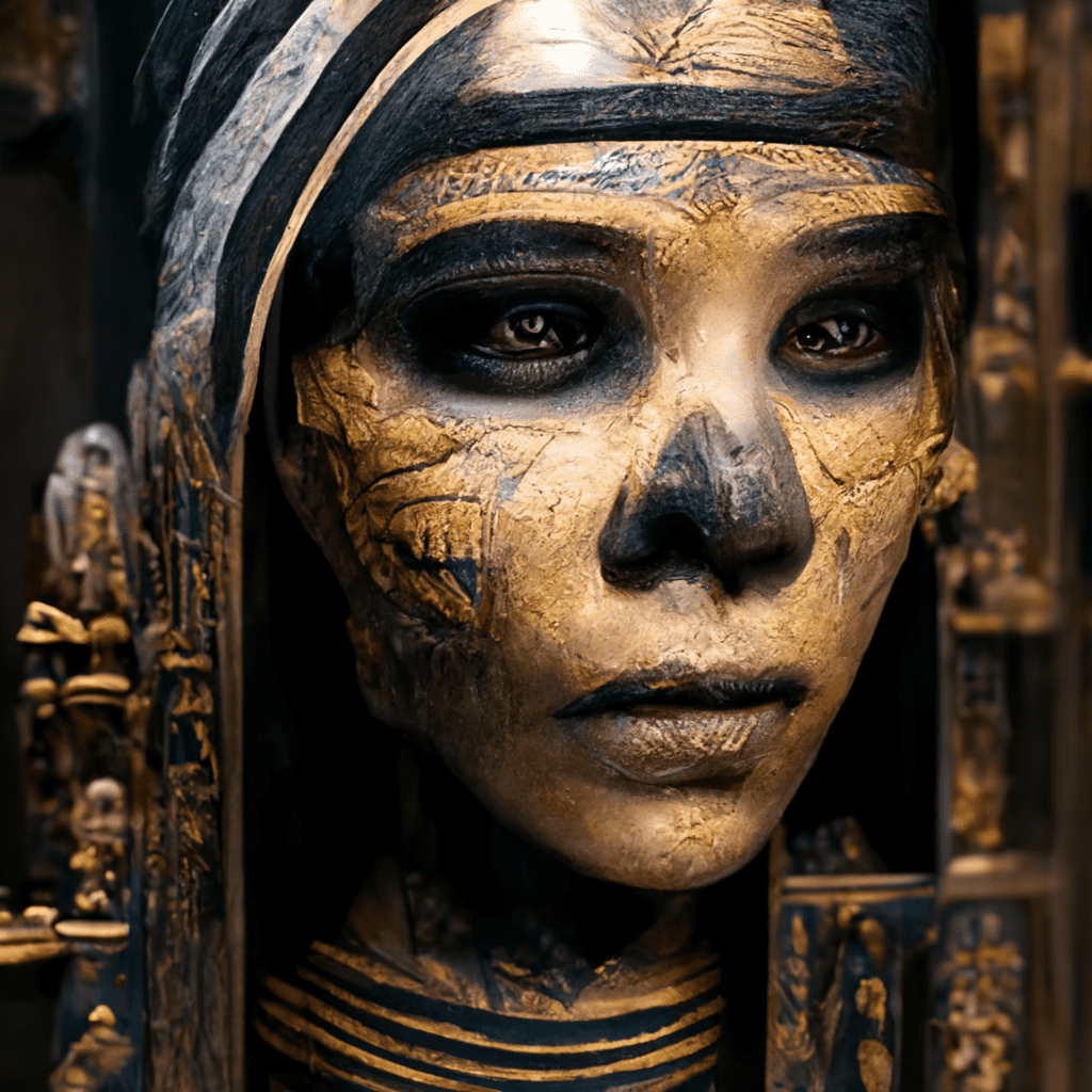 egyptian mummy face