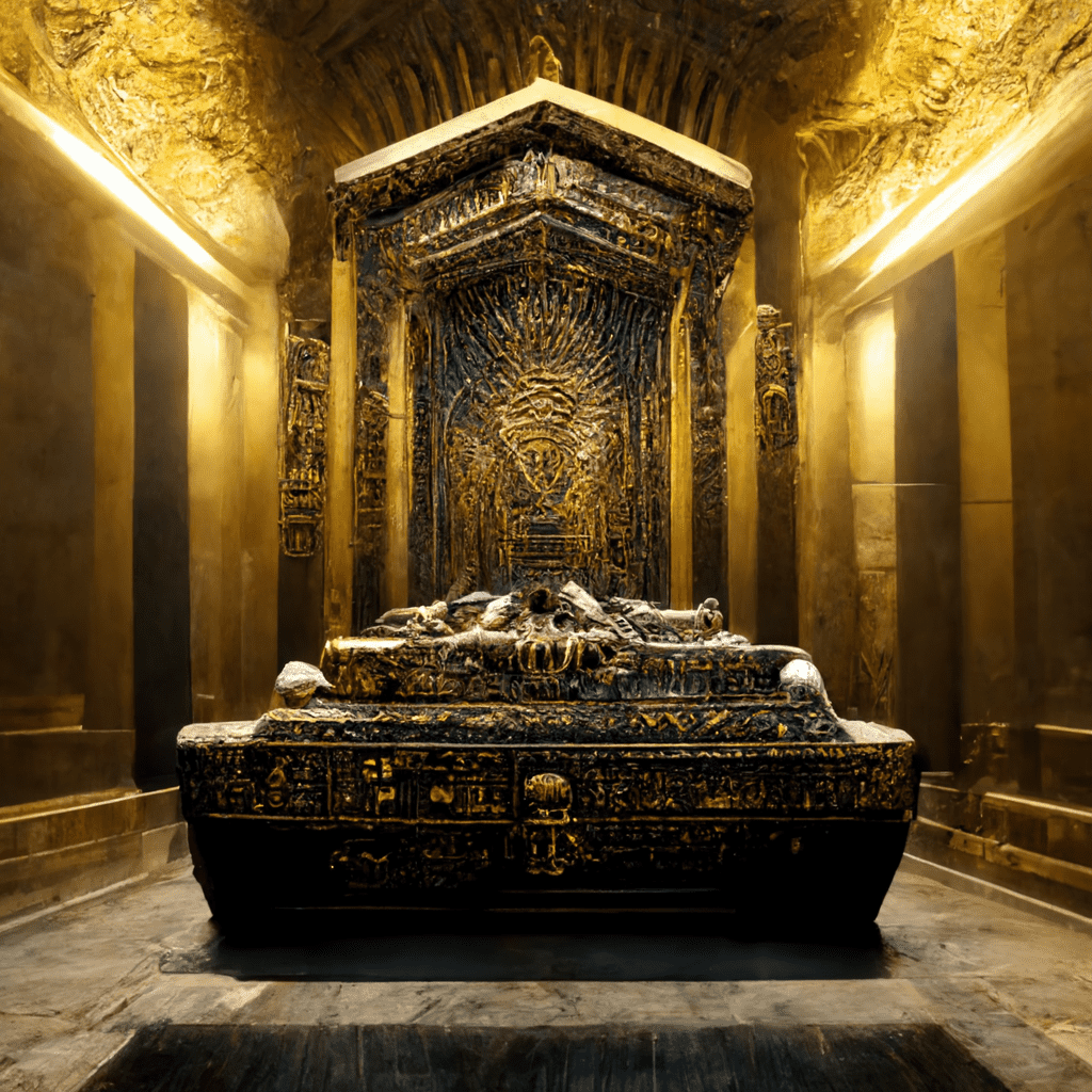 egyptian mummy tomb gold