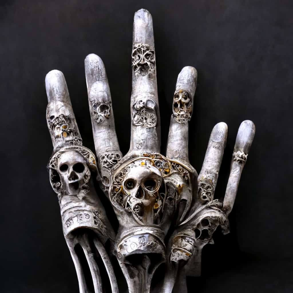 bone and ring fingers