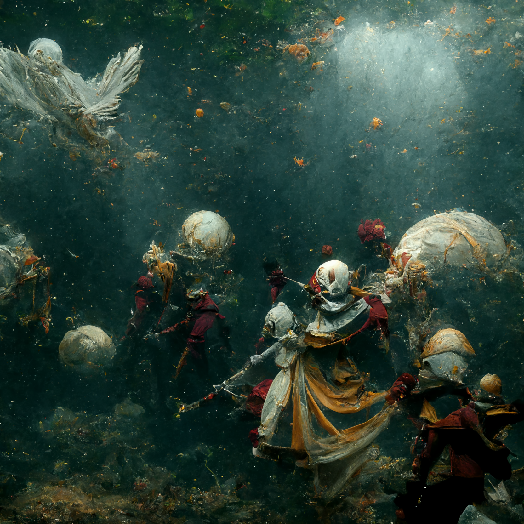 underwater clowns angels war