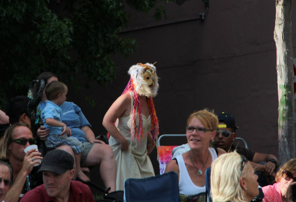 masked performer