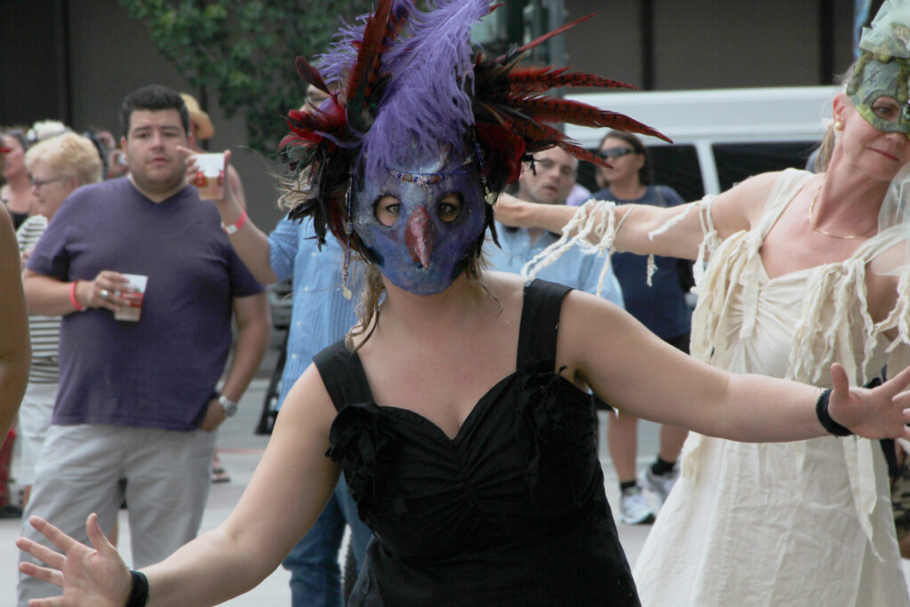 masked performer
