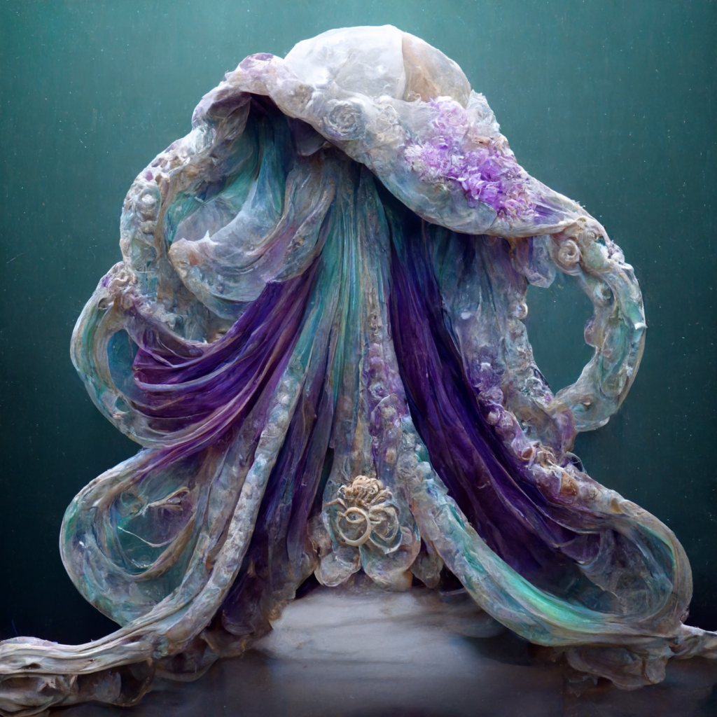octopus princess purple turquoise