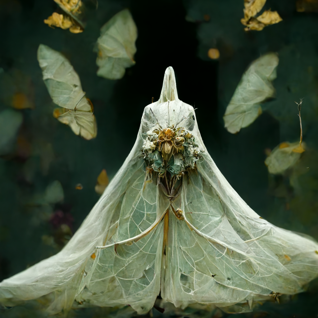 luna moth bride