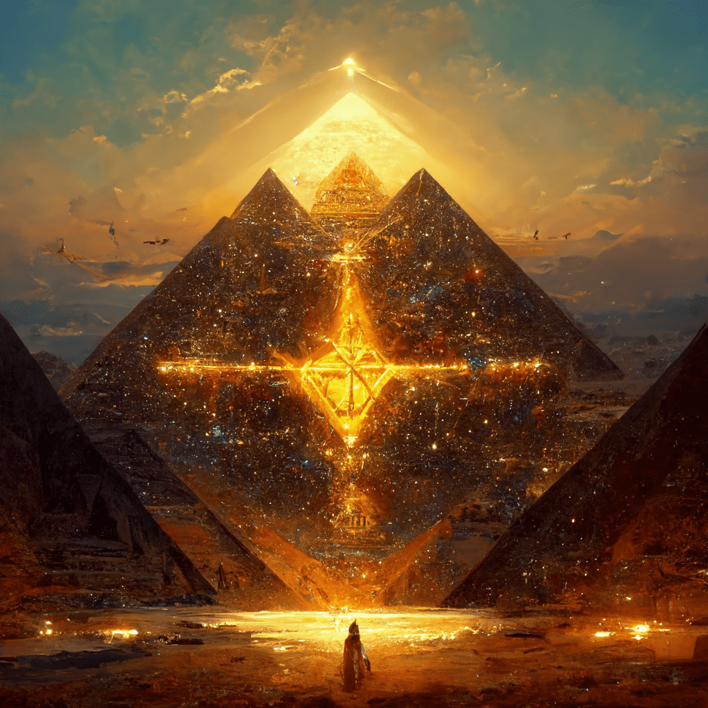 Egyptian symbol haidit unicursal hexagram