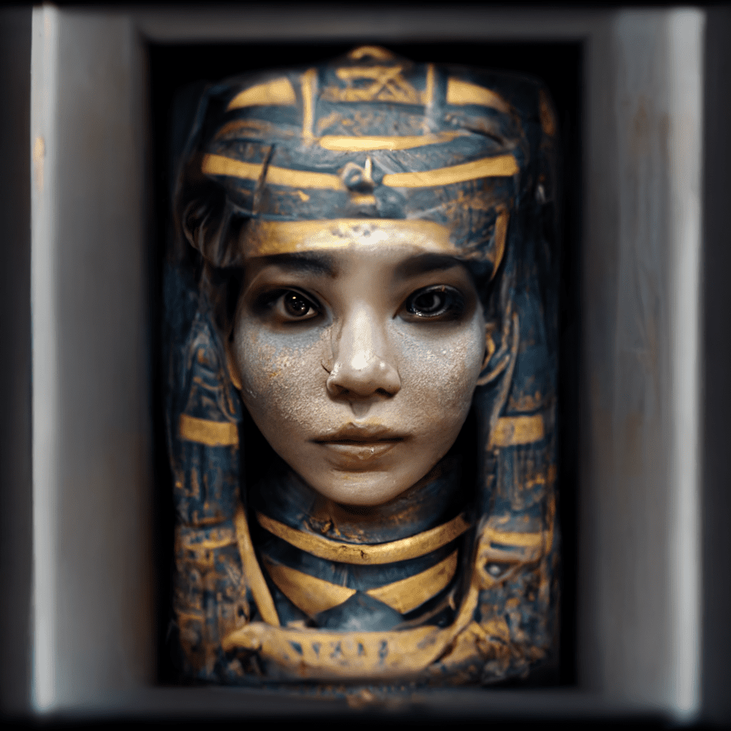 egyptian mummy face