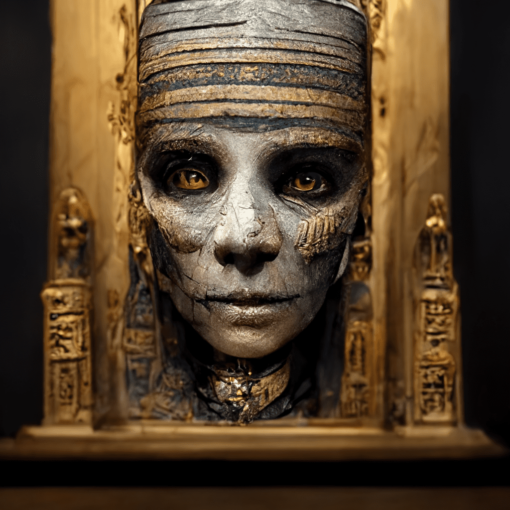 egyptian mummy face