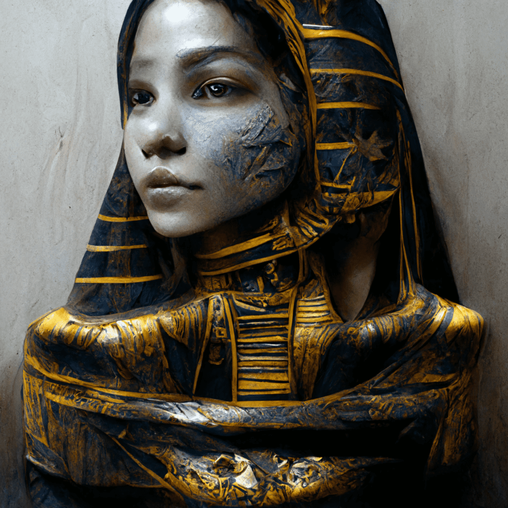 egyptian mummy face