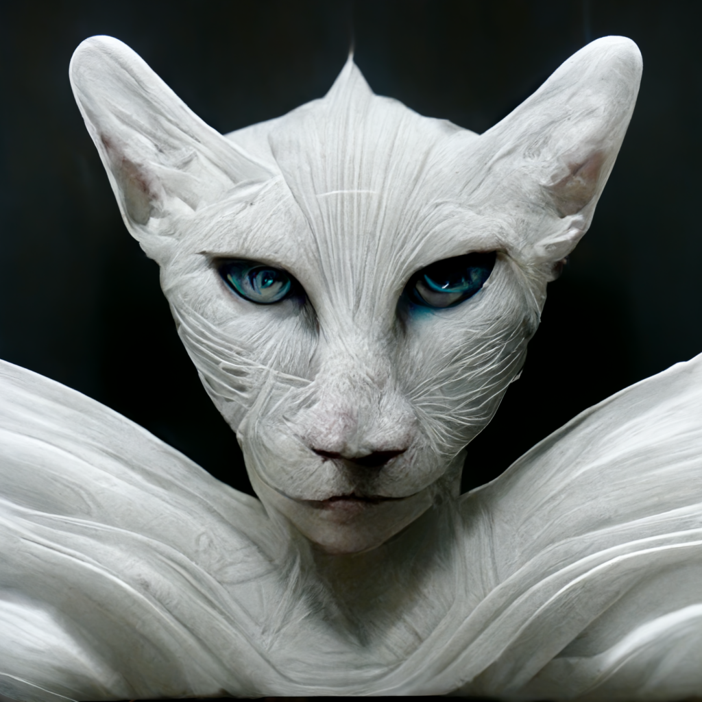 white filagree cat