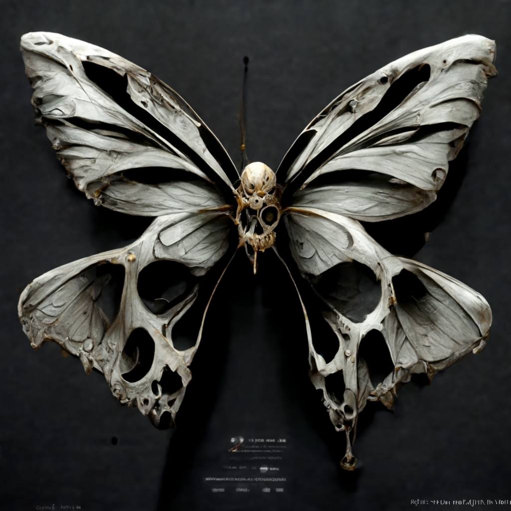 butterfly skeleton