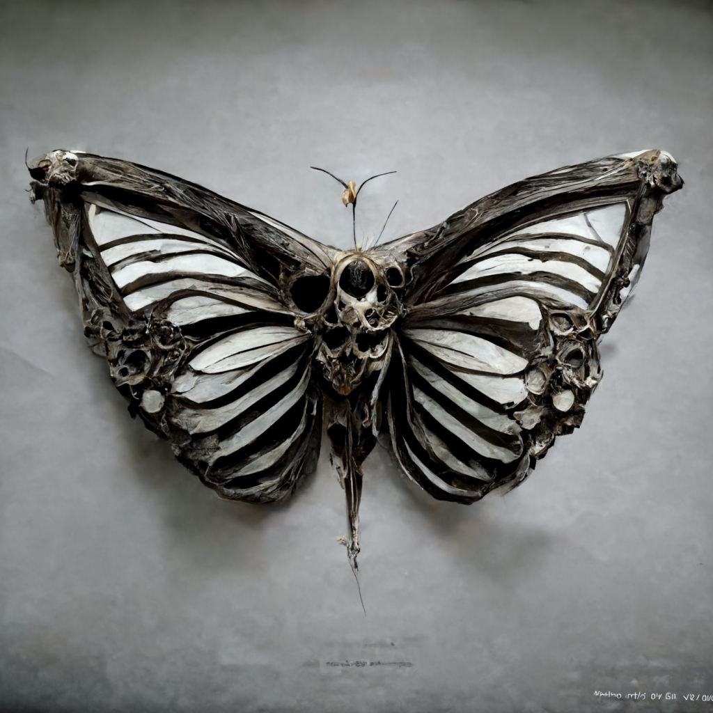 butterfly skeleton
