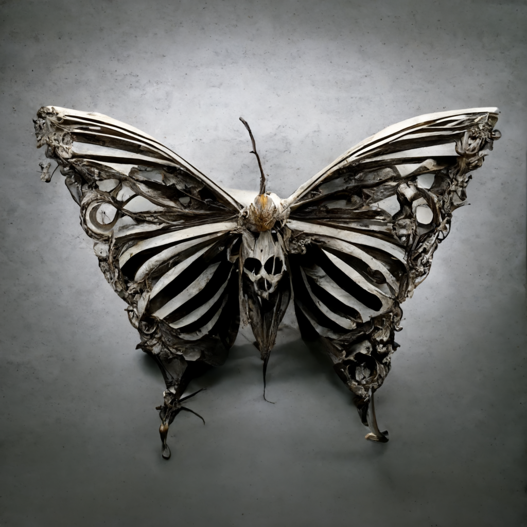 butterfly skeleton