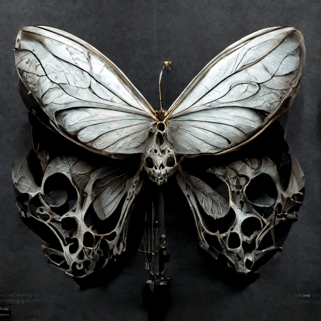 butterfly skeleton