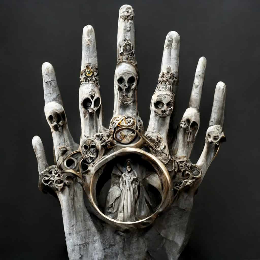 bone and ring fingers