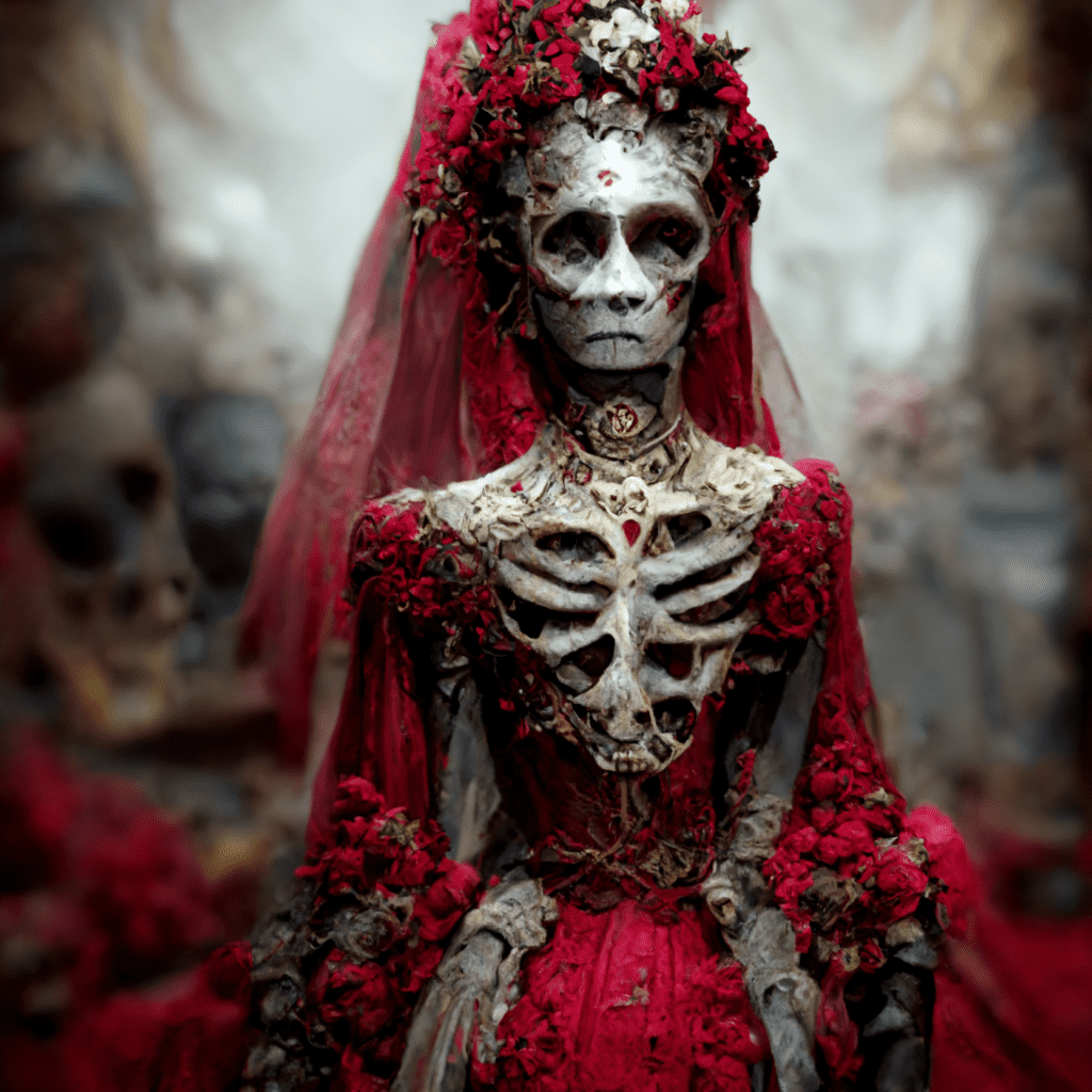 skeleton bride