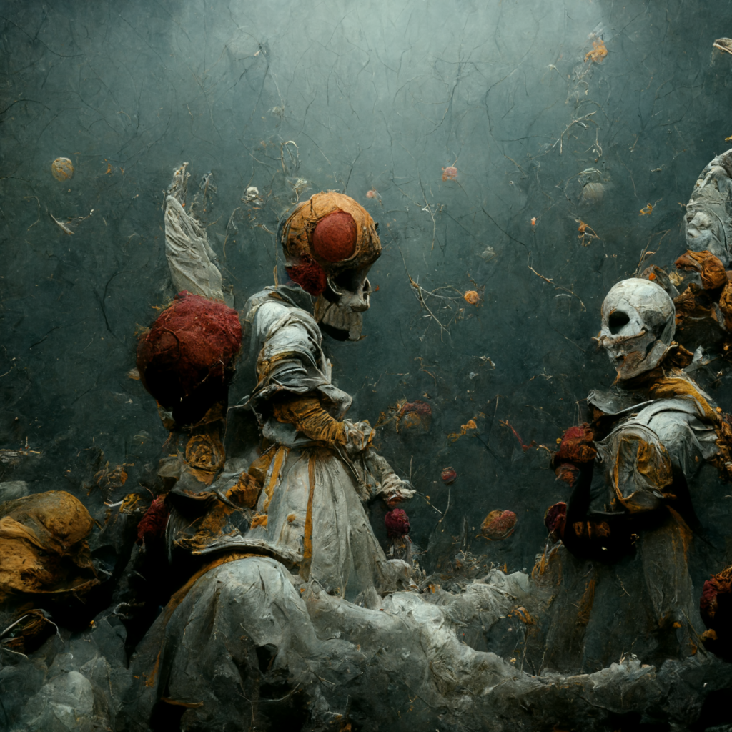 clown angel underwater