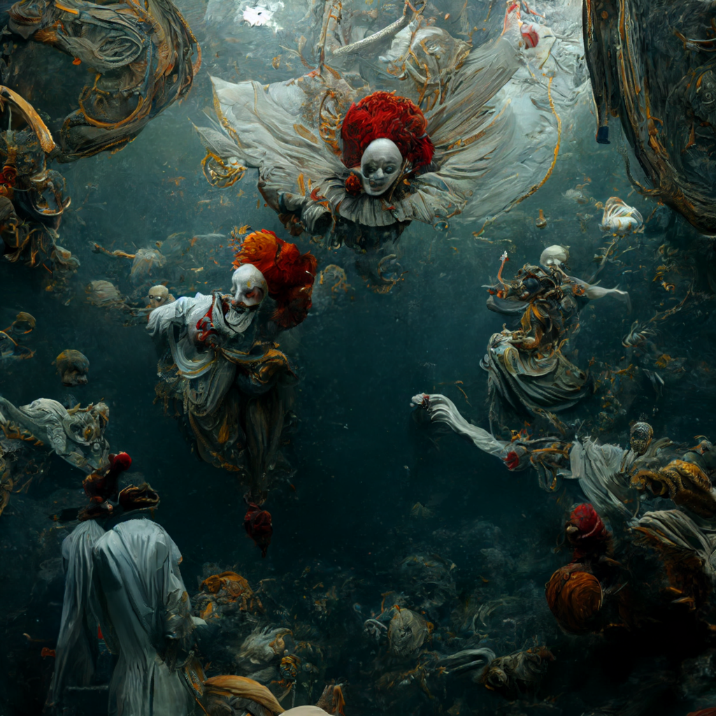 underwater clowns angels war